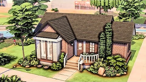 Warm Base Game Starter Home 💗 | Simple Save File | The Sims 4 Speed Build (No CC)