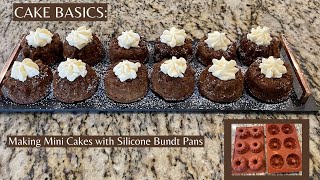 Cake Basics: Mini Cakes Made with Silicone Bundt Pans