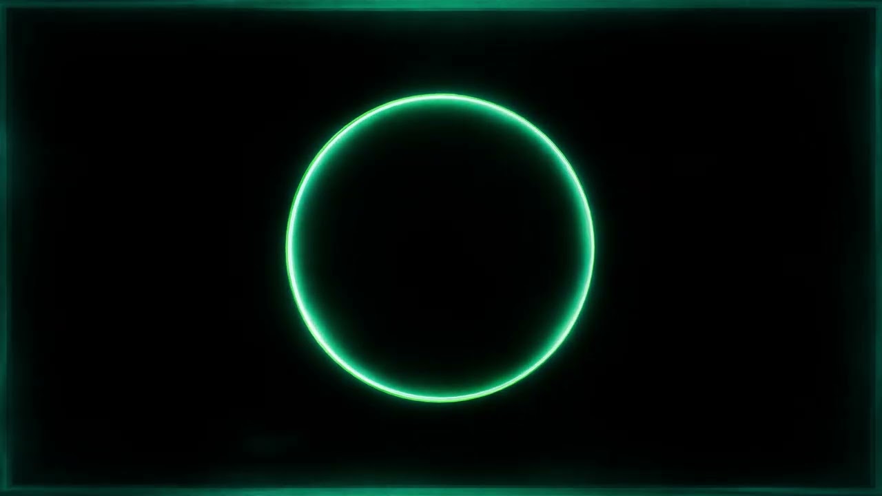 Aestetic Modern Art Background Video Teal Green Glowing Visual Ambient Lights Calming VJ LOOP NEON