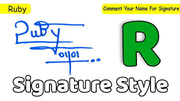 ✔️ Ruby Name Signature Style Request Done