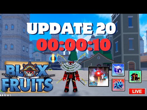 TRAILER DA UPDATE 20 BLOX FRUITS LIVE🔴 SHOWCASE MAMUTE 🔴 ROBLOX