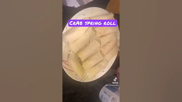 CRAB RANGOON SPRING ROLL IN THE AIR FRYER | #shortsviral #shortsfeed #shorts