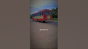 Msrtc old lalpari on Nagar-solapur highway #bus_shorts #msrtcbus #lalpari #status #2023 #Shorts