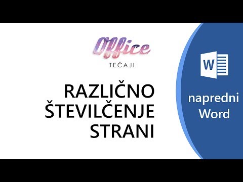 Video: Kako Oštevilčiti Strani