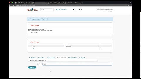 Invoice Templates & Internationalization in Kaui | Kill Bill