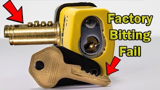 Master Lock 911 Picked || Factory Bitting Fail!