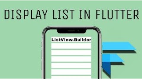 Flutter Tutorial -19 | Building views using ListView.builder | Flutter Tutorial For Beginners