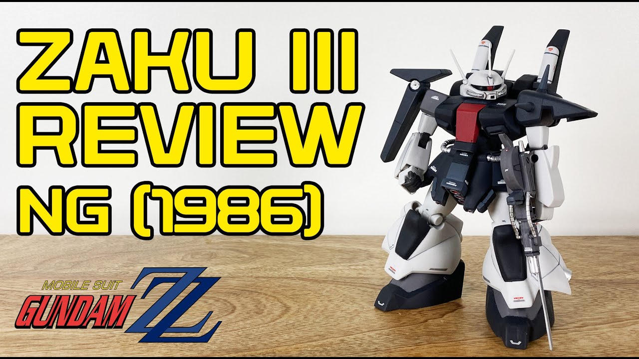 NG Zaku III Review (1986) Fully Hand Painted Kit Review - Vintage