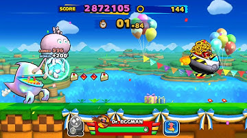 Sonic Runners Revival Timed Mode Gameplay (25 Anniversary event)