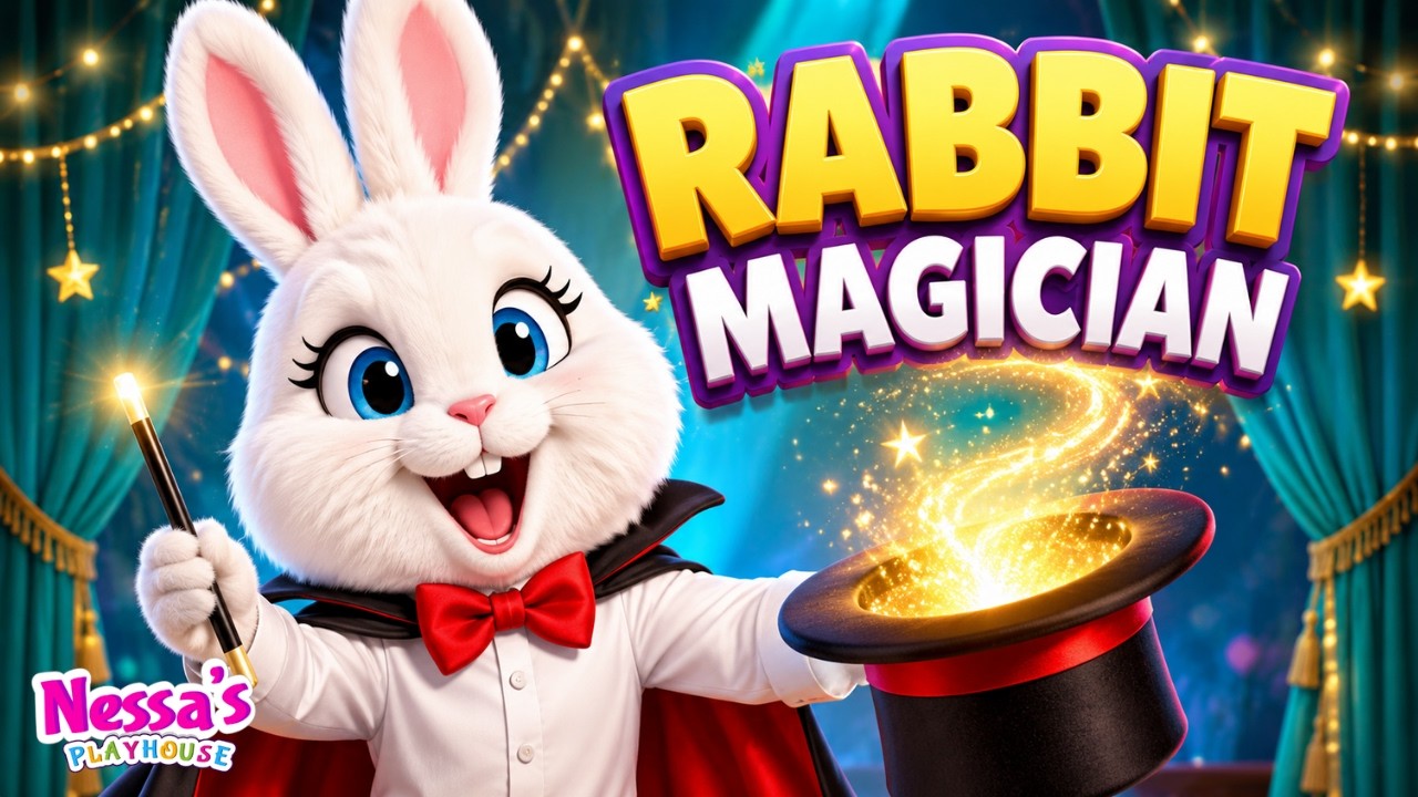 The Rabbit Magician | Easter Songs for Kids | @NessasPlayHouse