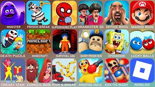 Gramic Monster Scary survival,Minecraft, The Office Boss,Emoji Puzzle,Survival Story,Kick The Buddy screenshot 2