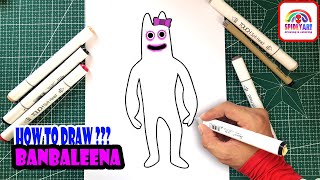 How to Draw banbaleena - Garten of Banban | Easy Drawing