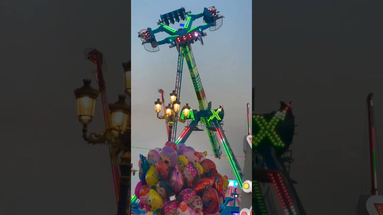Thrilling Spinning upsidedown ride global village