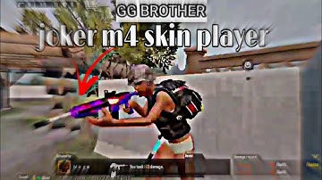 1v1 with joker m4 skin player pubg mobile bgmi