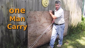 How To Easily Move Plywood By Yourself