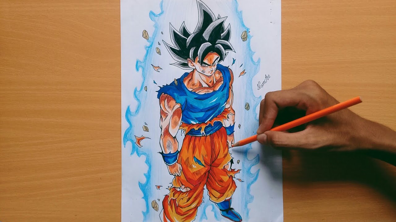 Drawing Son Goku Ultra Instinct by Nam Art! - Dragon Ball Super! - Youngjiji's Art - YouTube