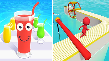 Juice Run Vs Fun Race 3D All Levels Mobile Walkthrough Gameplay Trailers Update Pikaok03