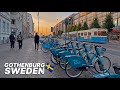 Sweden walking tour   gothenburg swedens city centre on a summer evening august 2021