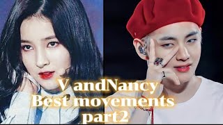 Bts Kim Taehyungv And Momoland Nancy Best New Movements Part2Taecynankookbts 