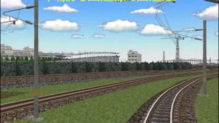 新VRM3★新幹線レイアウト完成28 100系グランドひかり16輌編成 着発11番線出発