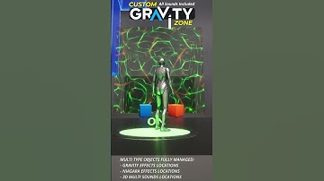 02 Custom Gravity Zone with blueprint button on Unreal Engine
