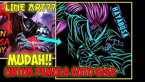 MUDAH!!CARA MEMBUAT LINE ART || TUTORIAL LINE ART PEMULA INFINITE DESIGN #1