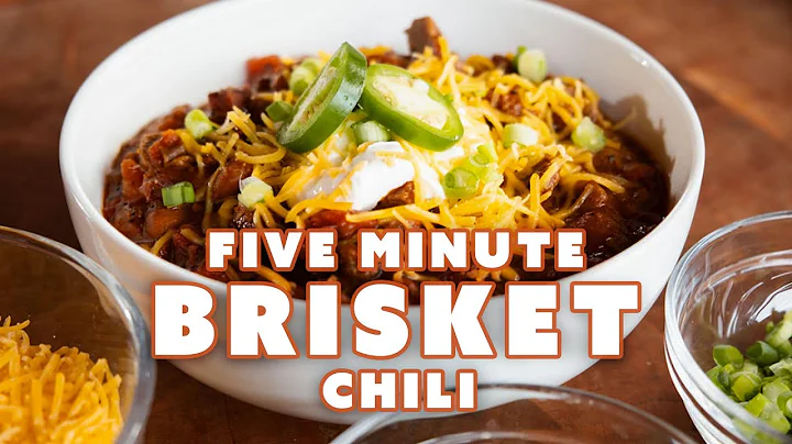 5 Minute Brisket Chili On A Weber