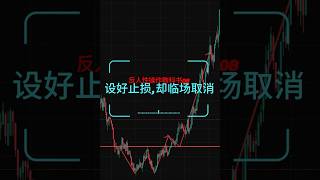 【反人性操作教科书07】设好止损，却临场取消