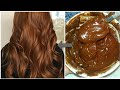 Dye hair naturally in a shiny brown color from the first use effective