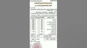 كشف نقاط التلميذة عقاب عفاف أعلى معدل في شهادة التعليم المتوسط 2022 