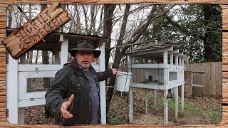 Preparing the Quail and Rabbit Hutches for Winter