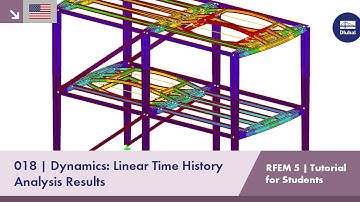RFEM 5 Tutorial for Students | 018 Dynamics: Linear Time History Analysis | Result Data