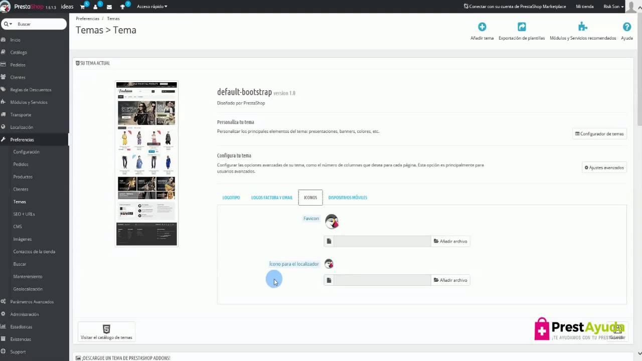 Cómo cambiar el logo en Prestashop 1.6? - YouTube