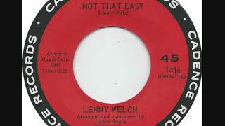 Lenny Welch - It's Just Not That Easy