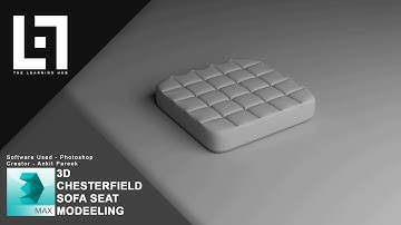 3DS Max 2015 Leather Chesterfield sofa Seat || Advanced Modeling Tutorial || The Learning Hub 2017