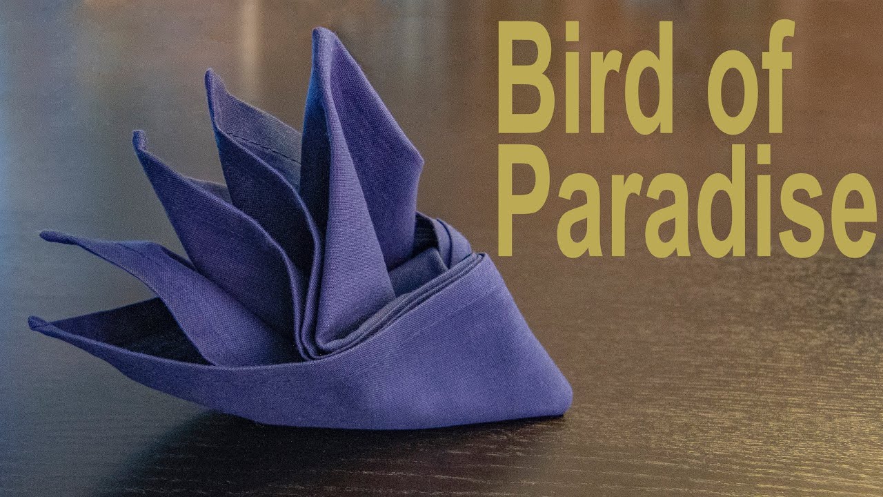 Birds of Paradise Linen Napkins