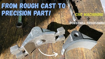 CNC Milling an Aluminum Crane Brake Shoe | PowerMill Programming to Precision Machining! #cnc 