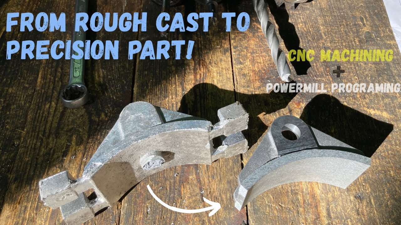 CNC Milling an Aluminum Crane Brake Shoe | PowerMill Programming to Precision Machining! 