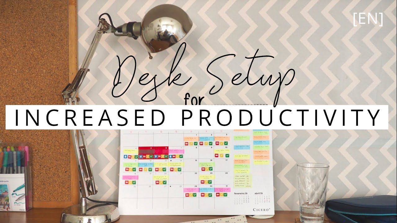 Organize your desk for increased productivity - YouTube