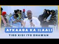 AFKAAGA KA ILAALI TIRIDA KISIGA AH CAJIIB QOSOL IYO QARAAXO KA DHACDAY