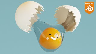 Create this cute egg animation in blender.