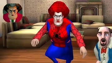 Scary Teacher 3D - Gameplay Walkthrough Part 14 - Chapter 1 2 3 4 5 6 7 Spider-Man (Android IOS)