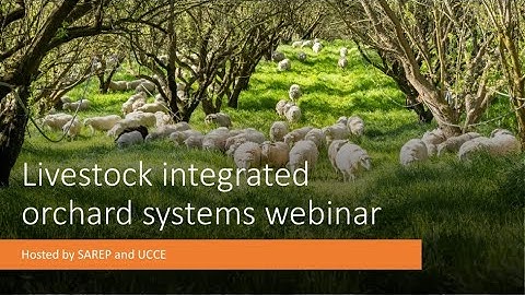 Part 1: Integration of livestock in orchard systems.