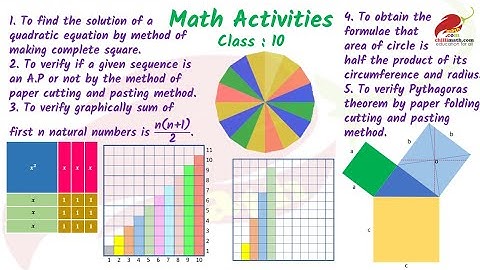 CBSE MATH LAB ACTIVITIES CLASS 10