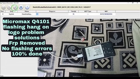 Micromax Q4101 Flashing hang on logo problem solutions and frp removed pattern pin lock removed
