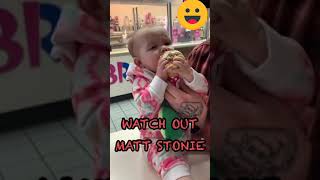 Upcoming Fastest Eater! 👶🏻 This Baby loves her Ice Cream! Matt Stonie Watch Your Back! 😂