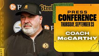 Coach Mike McCarthy Press Conference (September 23) | Pittsburgh Steelers screenshot 3