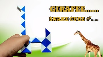 How to make Giraffe on Snake Cube // Make Giraffe on Snake Cube