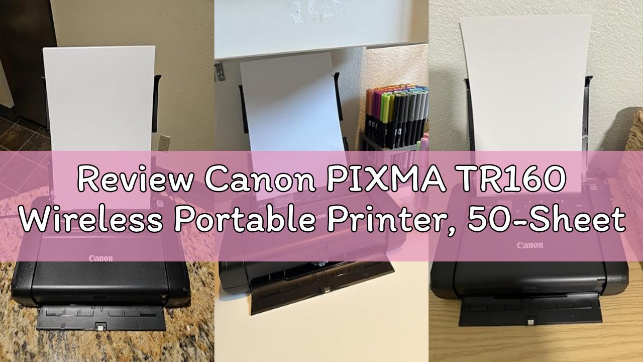 Review Canon PIXMA TR160 Wireless Portable Printer, 50-Sheet Paper Tray and 1.44" Display