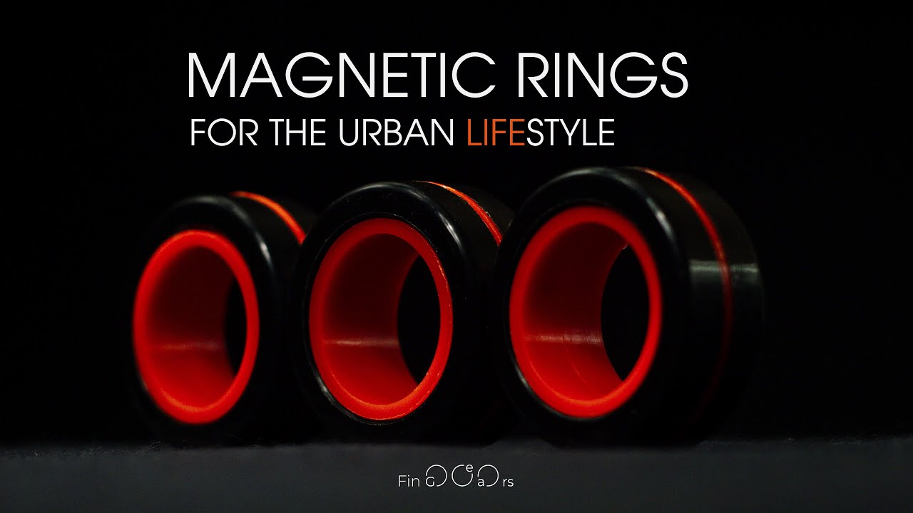 YISHIDANY Magnetic Ring Fidget Spinner Toys Set Fingers Magnet Rings for  ADHD Stress Relief Magical Toys for Adults Teens Kids